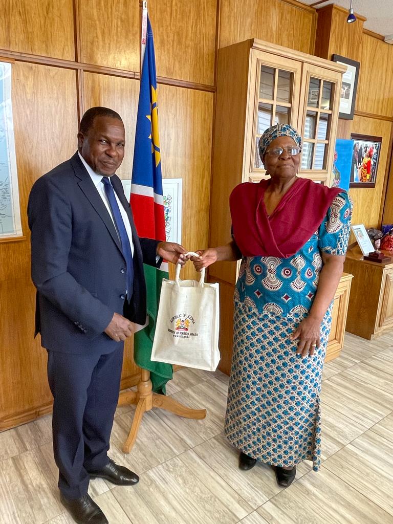 courtesy visit to Hon. Netumbo Nandi - Ndaitwah , Deputy Prime Minister and Minister for International Relations and Cooperatio